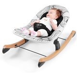 Kinderkraft ljuljaška bouncer FINIO, crno-bela 3E4KZED | ePonuda.com