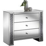 XORA komoda, črna, srebrne barve | Shoptok.si