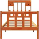 vidaXL Krevet s regalom za knjige bez madraca 90 x 190 cm od borovine | shoptok.hr