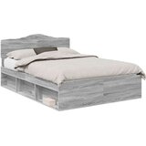  Konstrukcija postelje z vzglavjem Siva Sonoma 140 x 200 cm, (5000102483) | Shoptok.si