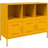 Maison Chic Komoda - Predalnik gorčično rumena 100,5x39x79 cm jeklo, (21715581) Cene