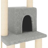 vidaXL penjalica za mačke sa stupovima za grebanje svjetlosiva 105 cm | shoptok.hr