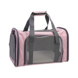 INF Prenosni nosilec za hišne živali: Zračna potovalna torba z velikim prostorom za mačke in pse Pink, (5000125400) | Shoptok.si