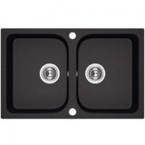 LAVEO celia dva korita crna 760x480/170 mm Cene