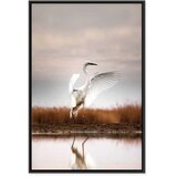  Slika - Autumn by the Lake (1 Part) Vertical 40x60 U crnom drvenom okviru | shoptok.hr