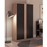 Marckeric Crni/u prirodnoj boji ormar u dekoru hrasta 90x180x53 cm Dennis – | shoptok.hr