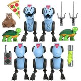 DC Comics Teenage Mutant Ninja Turtles Ultimates Mousers 5-Pack 7-Inch Scale Action Figures, (20499028) | Shoptok.si