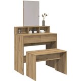  Toaletni stolac Artisan hrast 70x35x45 cm izrađeno drvo | shoptok.hr