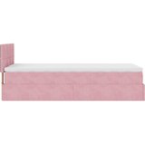  Otomanski okvir kreveta s madraca ružičasti 80x200cm baršunasti | shoptok.hr
