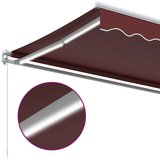 Tenda na ručno uvlačenje s LED bordo 450 x 350 cm | shoptok.hr