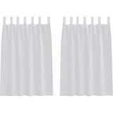 Voile zavjesa 2 pcs Svijetlo siva 140 x 140 cm Poliester | shoptok.hr