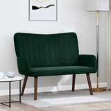 SOFA za dvije osobe Tamnozelena 115 x 61 x 87 cm Baršun | shoptok.hr