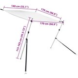  Nastavak za sjenilo s vrhom T-oblika 170 x 170 x (113-182 5) cm | shoptok.hr