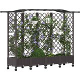  Povišeni krevet s mrežom i krovom Smeđa 203,5 x 40 x 129 cm PP | Eponuda.com