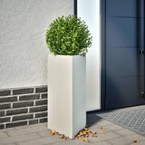 vidaXL Vrtne sadilice 2 kom bijela trokutasta 40x34,5x70 cm čelične Cijene