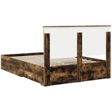  Krevetna konstrukcija s ladicama Dimljeni hrast 140 x 190 cm | shoptok.hr