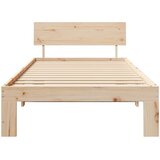  Krevetna konstrukcija Prirodna 90 x 200 cm Čvrsto borovo drvo | shoptok.hr