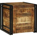 vidaXL Shrambna škatla 50x50x50 cm Trdna groba mangova les | Shoptok.si