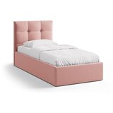 Micadoni Ružičasti tapecirani krevet s prostorom za odlaganje s podnicom 90x200 cm Phaedra – | shoptok.hr