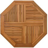 Stolna ploča 80 x 80 x 2,5 cm osmerokutna od masivne tikovine | shoptok.hr