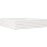 Furnova Vrtno cvetlično korito belo 100x100x23 cm trdna borovina, (21921449) | Shoptok.si