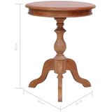 vidaXL Stranska mizica naravna 50x50x65 cm trden mahagonij | Shoptok.si