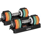 Rebel ACTIVE Podesivi set liveno-gvozdenih bučica sa automatskim sistemom par 2x5 kg korak 1 kg RBA-2334 Cene