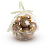 Family Christmas set kroglic za na božično drevo Ø3 cm 12 kosov zlate Cene