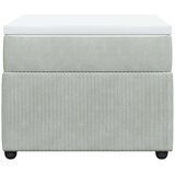  Box spring krevet s madracem svjetlosivi 90x190 cm baršunasti | shoptok.hr