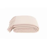 Odeja "Classic Lambswool" z resicami - clay