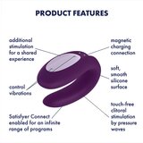 Satisfyer vibrator za parove Double Joy, ljubičasti | shoptok.hr