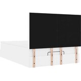  Otomanski posteljni okvir z vzmetnico bel 140x190 cm um. usnje, (22011867) | Shoptok.si