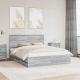  Okvir za krevet Siva Sonoma 160 x 200 cm Inženjersko Drvo - Sivi hrast sonoma 160 x 200 cm | shoptok.hr