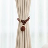 INF Komplet 2 okrasnih krogličnih zavesnih držal - elegantna okenska draperija DarkBrown, (5000078736) Cene