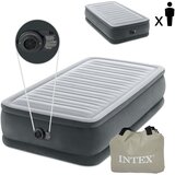 Intex madrac na napuhavanje s električnom pumpom 191 x 99cm sivi | shoptok.hr