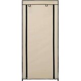 vidaXL omarica za čevlje s pokrivalom blago 58x28x106 cm krem | Shoptok.si