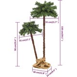  Umjetna dvostruka palma s LED žaruljama 90 cm i 150 cm | shoptok.hr