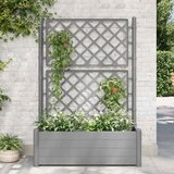 Furnova Cvetlično korito z oporno mrežo 100x43x142 cm PP kamnito sivo, (21920868) Cene
