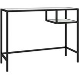 Maison Chic Računalniška miza - pisarniška miza bel marmor 100x36x74 cm kaljeno steklo, (21785264) Cene