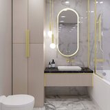 Tutumi Ogledalo LED OVL 50x100cm Gold | shoptok.hr