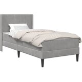  Okvir kreveta s madracem Svjetlosiva 90 x 190 cm Baršun | shoptok.hr