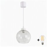 Brilagi LED luster na sajli RETRO GLASS 1xE27/60W/230V Ø 25 cm bela/prozirna | Eponuda.com