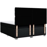  Krevet s oprugama i madracem crni 180x200 cm od tkanine | shoptok.hr