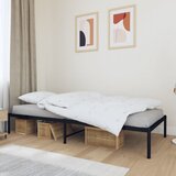 vidaXL Kovinski posteljni okvir črn 90x200 cm Cene