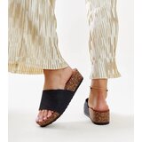 Gemre Black cork wedge flip-flops Naifene | shoptok.hr