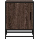  Noćni ormarić smeđi hrast 40x31x50 cm Konstruirano drvo i metal | Eponuda.ba