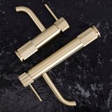 REA Bath Kupaonska miješalica Rea Lungo Stripe Brush Gold Low | shoptok.hr