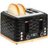 HOMCOM Opekač kruha – plastika – 29,2 D x 27,5 Š x 18,9 V cm – črna, (5000242782) | Shoptok.si