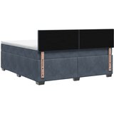 Boxspring krevet s madracem Tamnosiva 180 x 200 cm Baršun | shoptok.hr