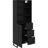  Highboard s ladicama 2 pcs Crni hrast Konstruirano drvo | shoptok.hr